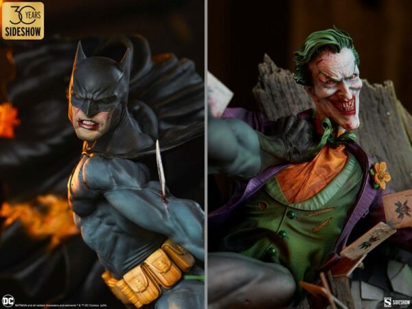 DC COMICS – Statuette Premium Format Batman vs The Joker: Eternal Enemies 81 cm – Image 4