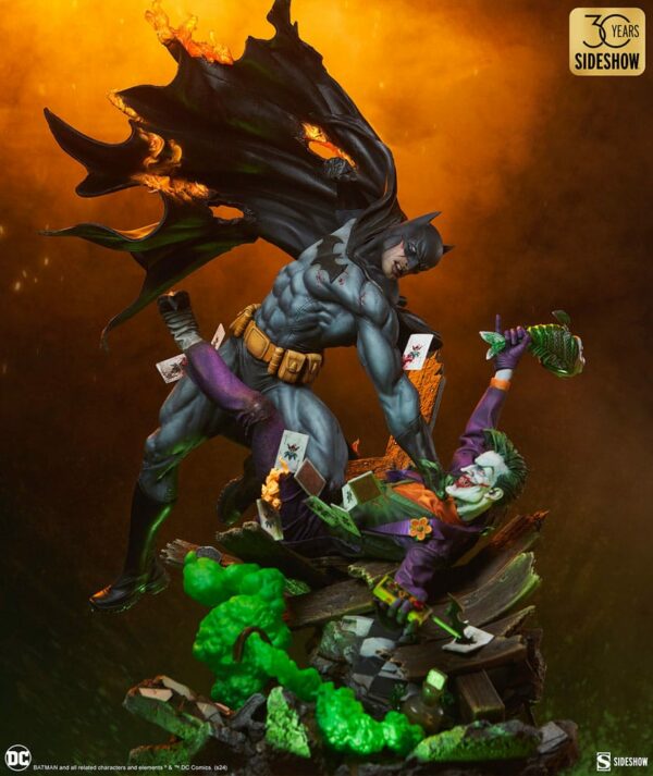 DC COMICS – Statuette Premium Format Batman vs The Joker: Eternal Enemies 81 cm – Image 5