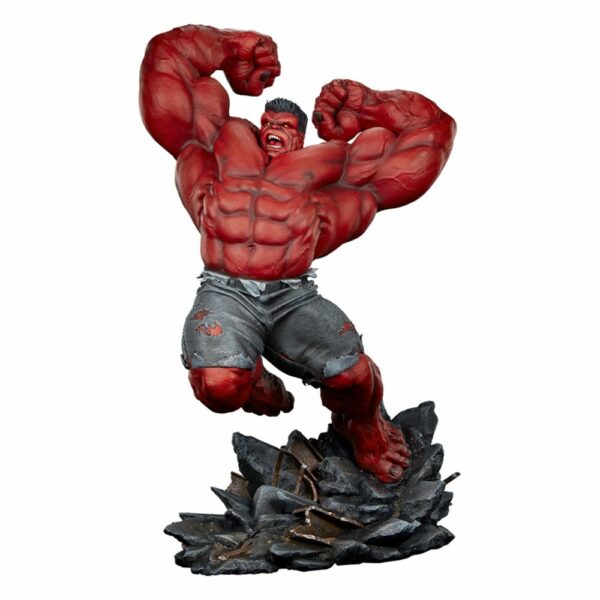 MARVEL - Statuette Premium Format Red Hulk (Thunderbolt Ross) 74 cm – Image 13