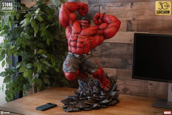 MARVEL - Statuette Premium Format Red Hulk (Thunderbolt Ross) 74 cm – Image 2