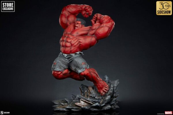MARVEL - Statuette Premium Format Red Hulk (Thunderbolt Ross) 74 cm – Image 5