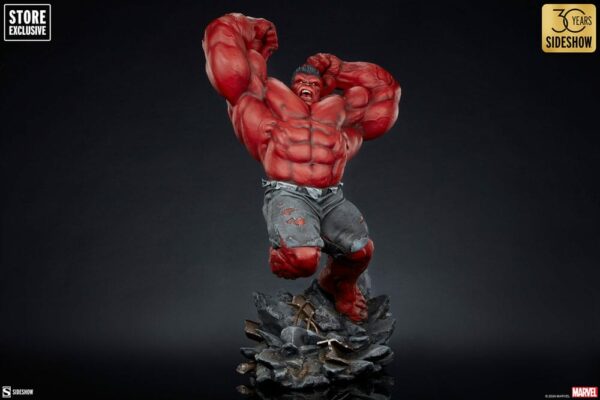 MARVEL - Statuette Premium Format Red Hulk (Thunderbolt Ross) 74 cm – Image 7