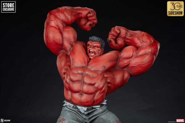 MARVEL - Statuette Premium Format Red Hulk (Thunderbolt Ross) 74 cm – Image 8