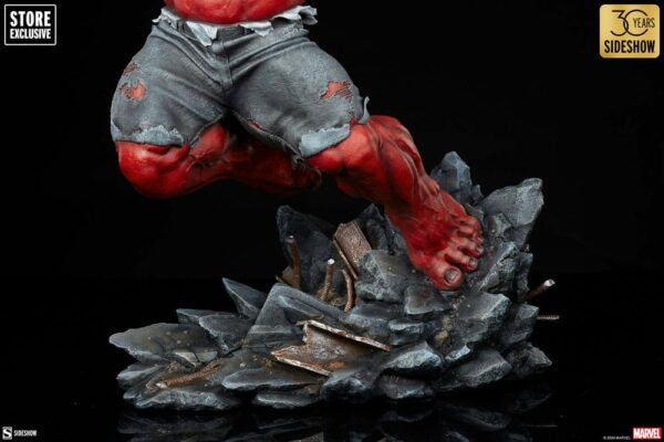 MARVEL - Statuette Premium Format Red Hulk (Thunderbolt Ross) 74 cm – Image 9