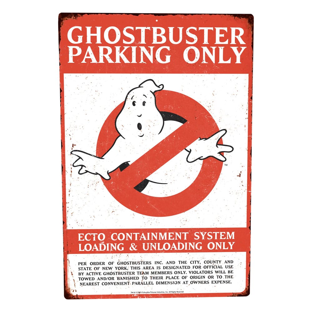 Panneau décoratif Parking Only Ghostbusters