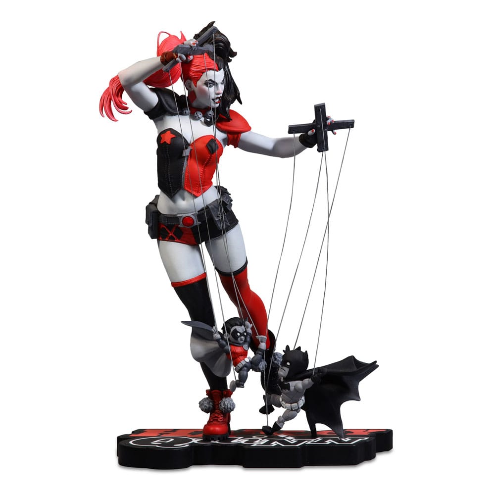 Statuette Harley Quinn Red, Black & White par Emanuela Lupacchino