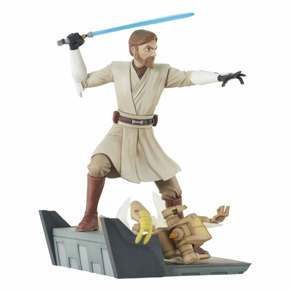 STAR WARS – Statuette Deluxe Gallery Général Obi-Wan Kenobi (The Clone Wars) 23 cm – Image 3