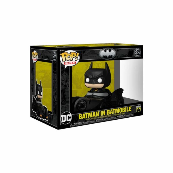 Batman avec Batmobile (85ème Anniversaire Batman 1989) – Figurine DC Comics Funko POP! Rides Deluxe n°522 – Image 2
