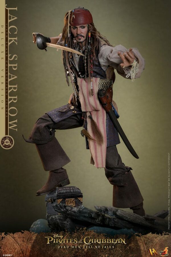 PIRATES DES CARAÏBES – Figurine DX 1/6 Jack Sparrow 30 cm Deluxe Version (La Vengeance de Salazar) – Image 4