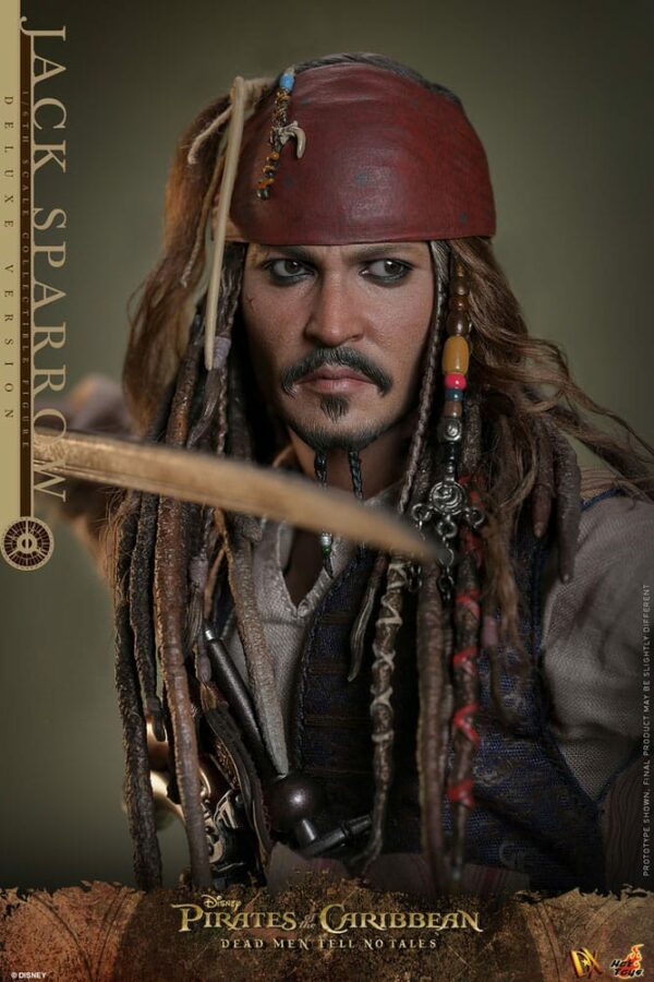 PIRATES DES CARAÏBES – Figurine DX 1/6 Jack Sparrow 30 cm Deluxe Version (La Vengeance de Salazar) – Image 8