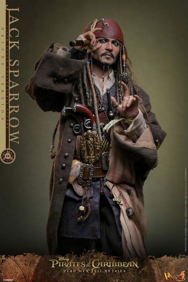 PIRATES DES CARAÏBES – Figurine DX 1/6 Jack Sparrow 30 cm Deluxe Version (La Vengeance de Salazar) – Image 9