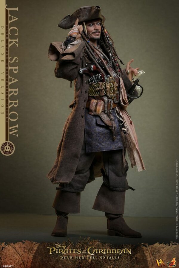 PIRATES DES CARAÏBES – Figurine DX 1/6 Jack Sparrow 30 cm Deluxe Version (La Vengeance de Salazar) – Image 12