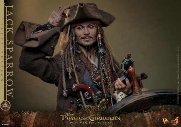 PIRATES DES CARAÏBES – Figurine DX 1/6 Jack Sparrow 30 cm Deluxe Version (La Vengeance de Salazar) – Image 13