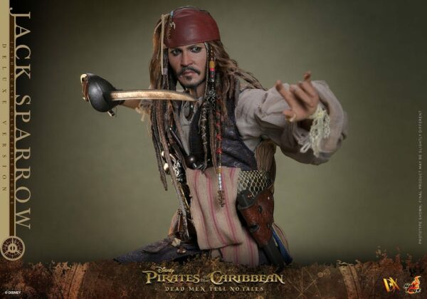 PIRATES DES CARAÏBES – Figurine DX 1/6 Jack Sparrow 30 cm Deluxe Version (La Vengeance de Salazar) – Image 15