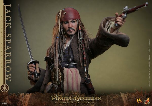 PIRATES DES CARAÏBES – Figurine DX 1/6 Jack Sparrow 30 cm Deluxe Version (La Vengeance de Salazar) – Image 16