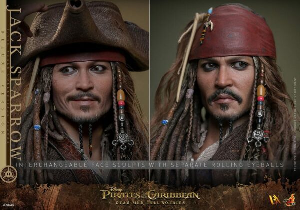 PIRATES DES CARAÏBES – Figurine DX 1/6 Jack Sparrow 30 cm Deluxe Version (La Vengeance de Salazar) – Image 17