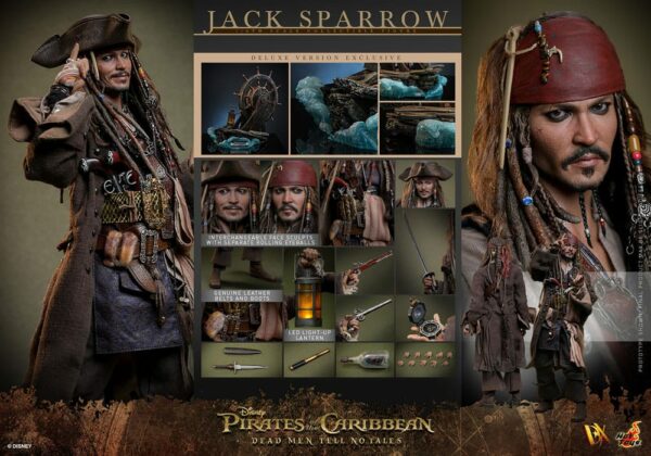 PIRATES DES CARAÏBES – Figurine DX 1/6 Jack Sparrow 30 cm Deluxe Version (La Vengeance de Salazar) – Image 18