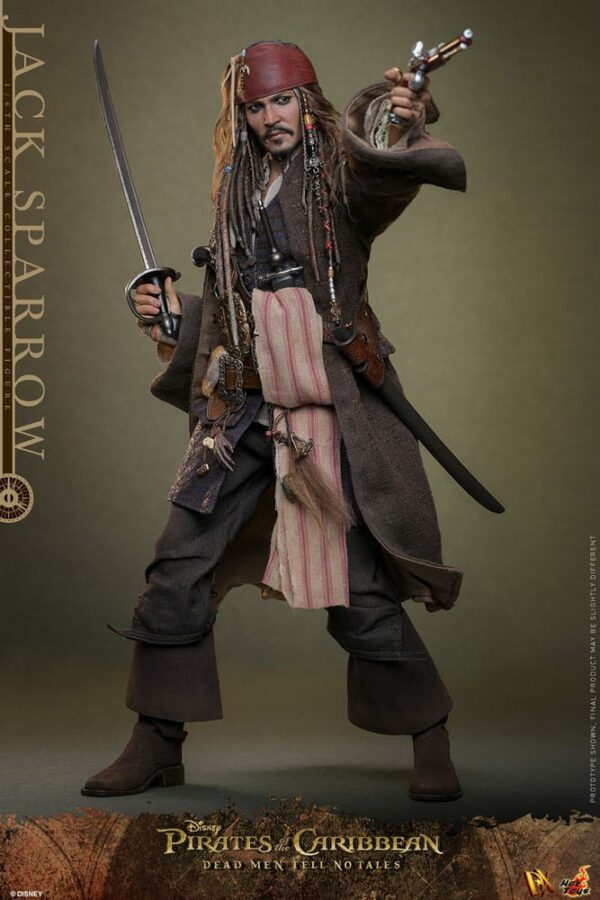 PIRATES DES CARAÏBES – Figurine DX 1/6 Jack Sparrow 30 cm (La Vengeance de Salazar) – Image 3