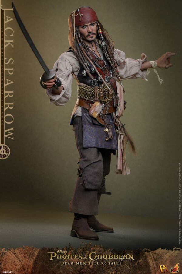 PIRATES DES CARAÏBES – Figurine DX 1/6 Jack Sparrow 30 cm (La Vengeance de Salazar) – Image 7