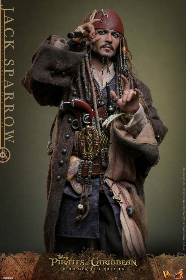 PIRATES DES CARAÏBES – Figurine DX 1/6 Jack Sparrow 30 cm (La Vengeance de Salazar) – Image 8