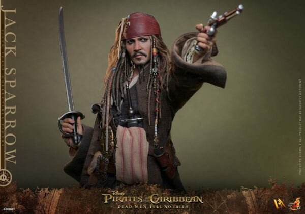 PIRATES DES CARAÏBES – Figurine DX 1/6 Jack Sparrow 30 cm (La Vengeance de Salazar) – Image 12
