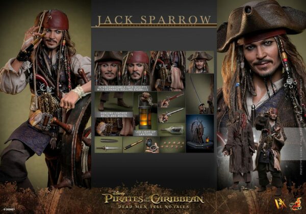 PIRATES DES CARAÏBES – Figurine DX 1/6 Jack Sparrow 30 cm (La Vengeance de Salazar) – Image 17