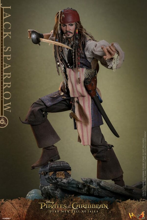 PIRATES DES CARAÏBES – Figurine DX 1/6 Jack Sparrow 30 cm (La Vengeance de Salazar) – Image 18