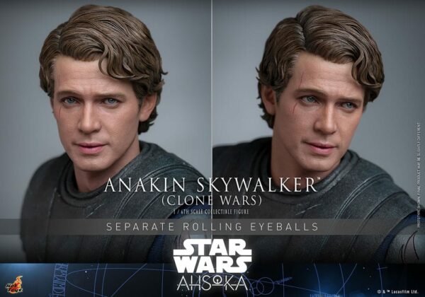 STAR WARS – Figurine 1/6 Anakin Skywalker The Clone Wars (Ahsoka Series) 31 cm – Image 8