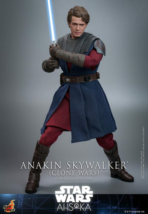 STAR WARS – Figurine 1/6 Anakin Skywalker The Clone Wars (Ahsoka Series) 31 cm – Image 16