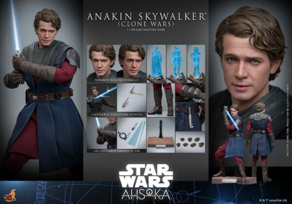 STAR WARS – Figurine 1/6 Anakin Skywalker The Clone Wars (Ahsoka Series) 31 cm – Image 20