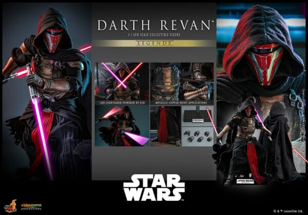 STAR WARS – Figurine 1/6 Videogame Masterpiece Dark Revan 31 cm – Image 18