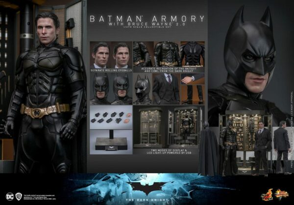 DC COMICS – Figurines 1/6 Movie Masterpiece Batman Armory The Dark Knight (2.0) 30 cm – Image 24