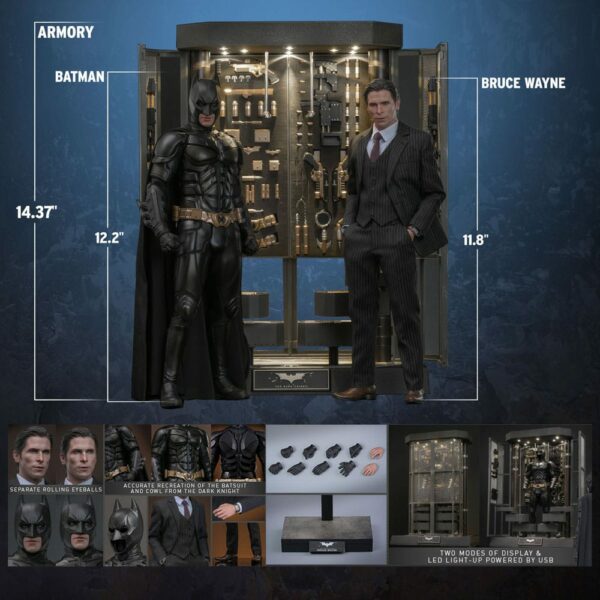 DC COMICS – Figurines 1/6 Movie Masterpiece Batman Armory The Dark Knight (2.0) 30 cm – Image 25