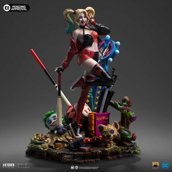 DC COMICS – Statuette 1/10 Art Scale Deluxe Harley Quinn (Gotham City Sirens) 22 cm – Image 2