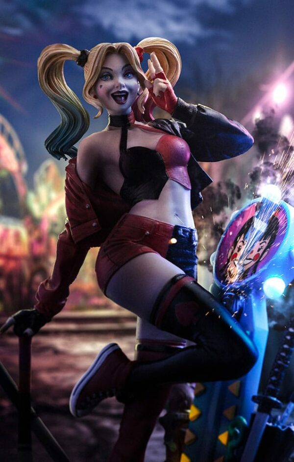 DC COMICS – Statuette 1/10 Art Scale Deluxe Harley Quinn (Gotham City Sirens) 22 cm – Image 16