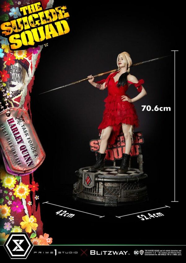 DC COMICS – Statuette 1/3 Harley Quinn The Suicide Squad Bonus Version 71 cm – Image 4