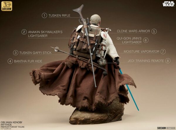 STAR WARS – Statuette Obi-Wan Kenobi 53 cm (Star Wars Mythos) – Image 9