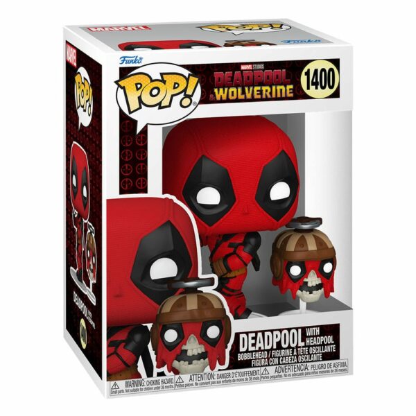 Deadpool avec Headpool (Deadpool & Wolverine) – Figurine Marvel Funko POP! n°1400 – Image 2