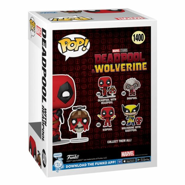 Deadpool avec Headpool (Deadpool & Wolverine) – Figurine Marvel Funko POP! n°1400 – Image 3