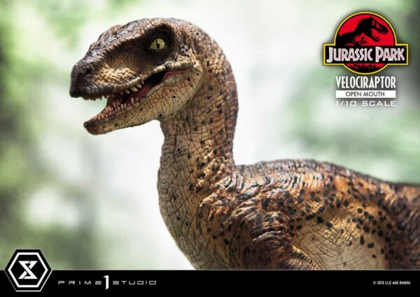 JURASSIC PARK – Statuette 1/10 Prime Collectibles Vélociraptor Open Mouth 19 cm – Image 4