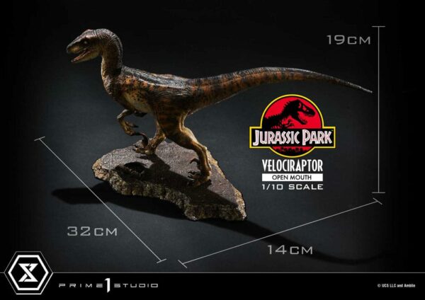 JURASSIC PARK – Statuette 1/10 Prime Collectibles Vélociraptor Open Mouth 19 cm – Image 7