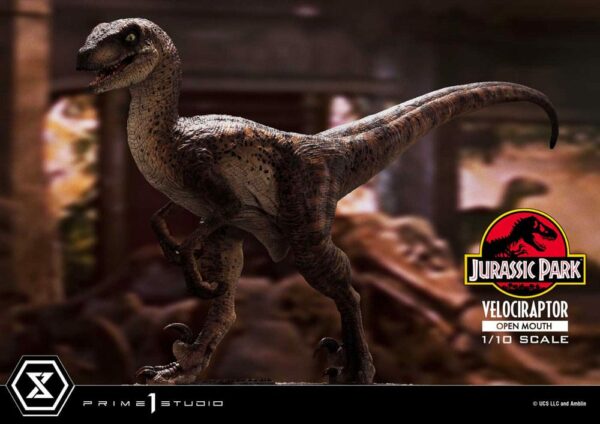 JURASSIC PARK – Statuette 1/10 Prime Collectibles Vélociraptor Open Mouth 19 cm – Image 12