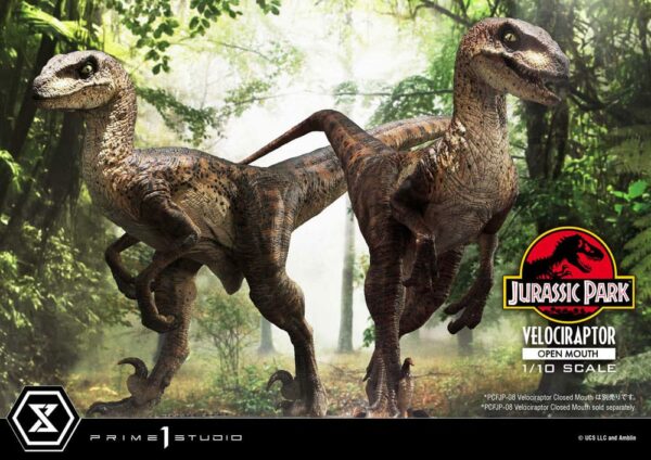 JURASSIC PARK – Statuette 1/10 Prime Collectibles Vélociraptor Open Mouth 19 cm – Image 14