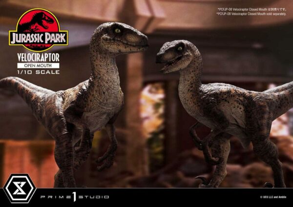JURASSIC PARK – Statuette 1/10 Prime Collectibles Vélociraptor Open Mouth 19 cm – Image 15