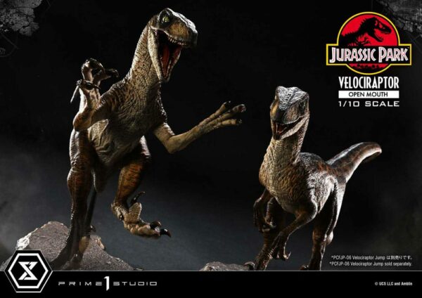 JURASSIC PARK – Statuette 1/10 Prime Collectibles Vélociraptor Open Mouth 19 cm – Image 16