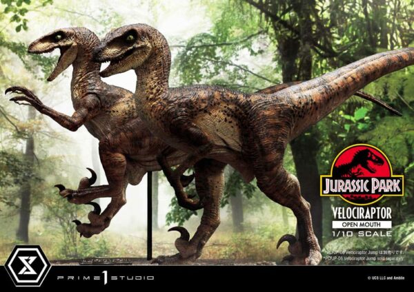 JURASSIC PARK – Statuette 1/10 Prime Collectibles Vélociraptor Open Mouth 19 cm – Image 24