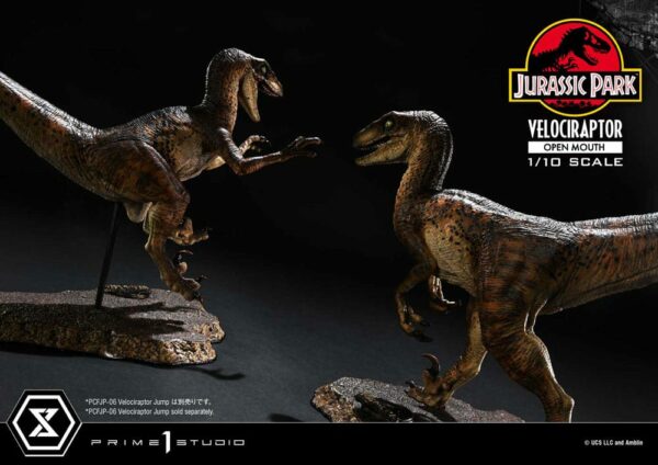 JURASSIC PARK – Statuette 1/10 Prime Collectibles Vélociraptor Open Mouth 19 cm – Image 25