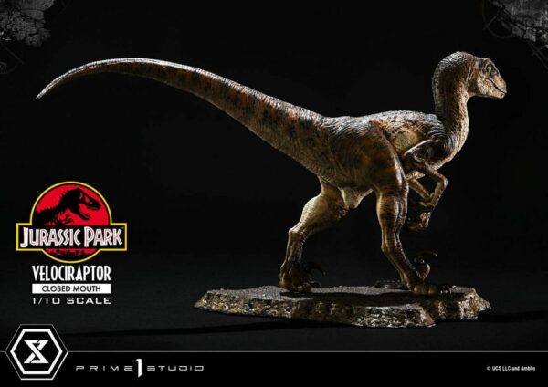 JURASSIC PARK – Statuette 1/10 Prime Collectibles Vélociraptor Closed Mouth 19 cm – Image 8