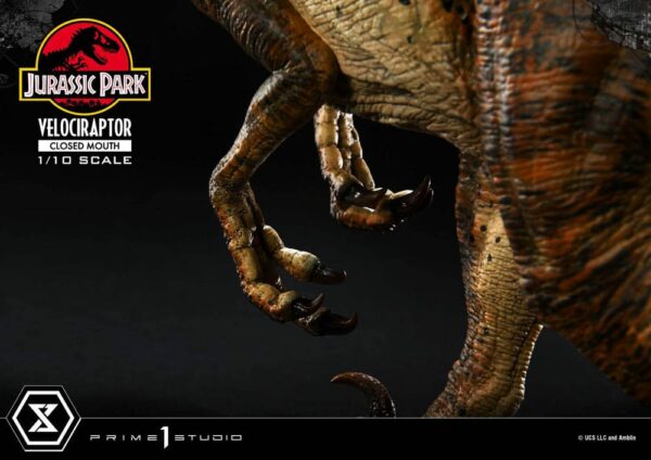 JURASSIC PARK – Statuette 1/10 Prime Collectibles Vélociraptor Closed Mouth 19 cm – Image 11