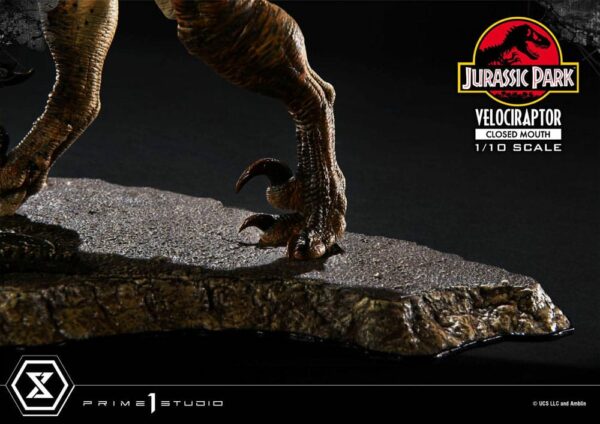 JURASSIC PARK – Statuette 1/10 Prime Collectibles Vélociraptor Closed Mouth 19 cm – Image 13